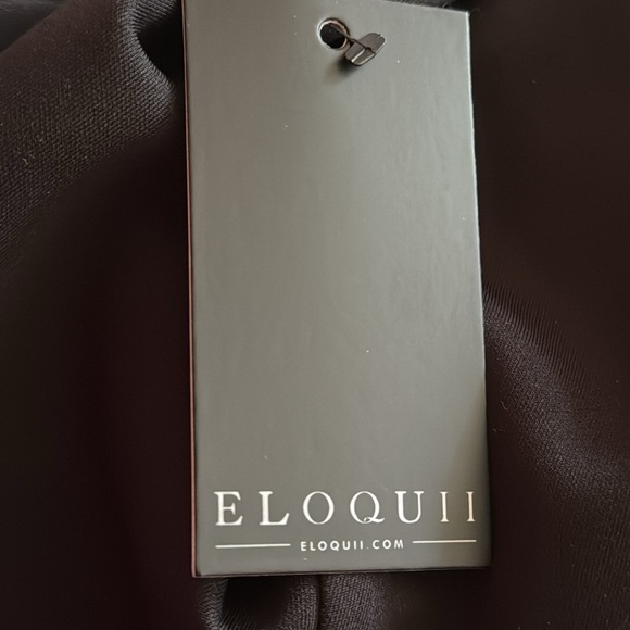 ELOQUII 20 Black Fit & Flare 3/4 Long Sleeve Dress New 20W - Picture 11 of 12